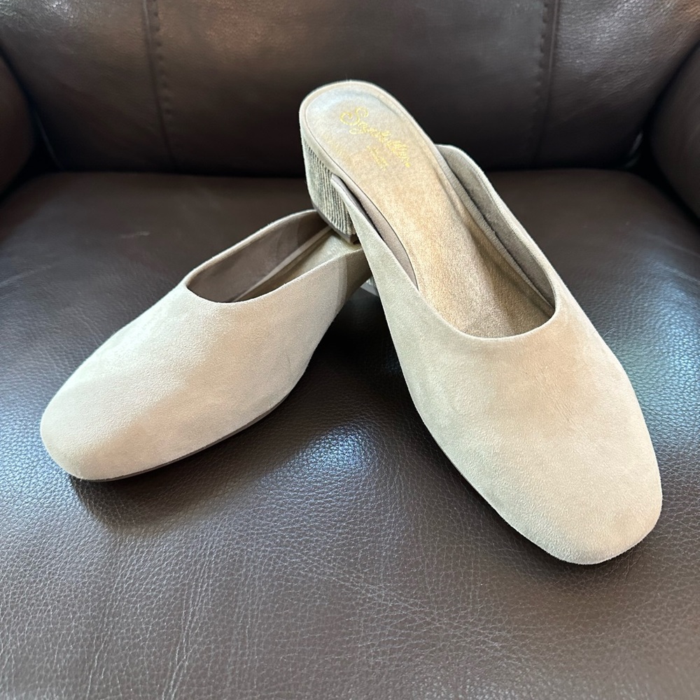 NWOT Seychelles Leather Mule Clog Tan Size 8